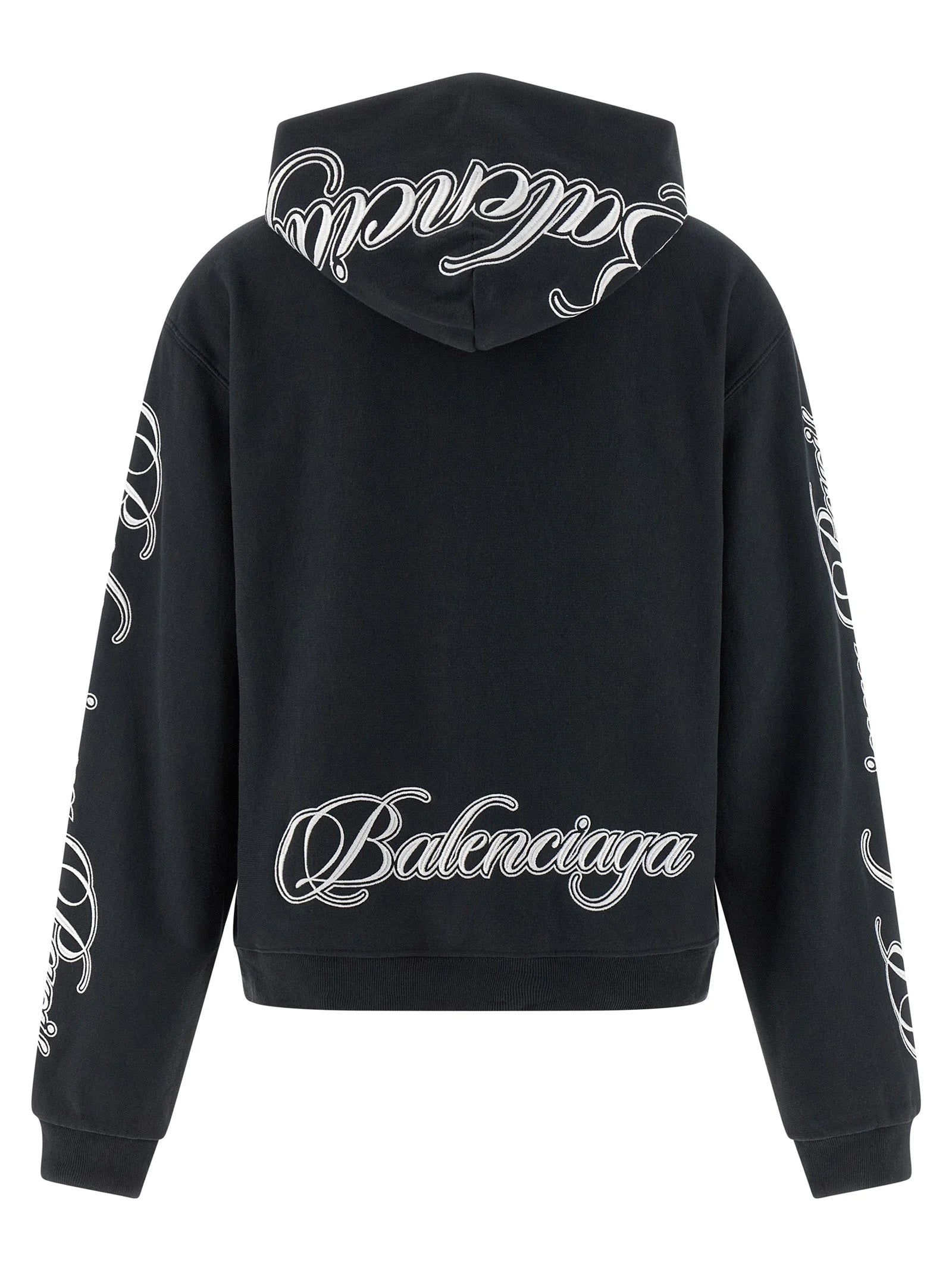 Balenciaga Black Cotton Sweatshirt