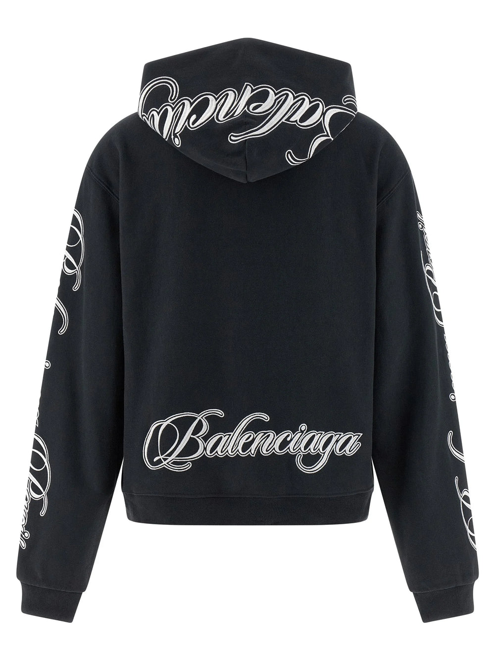 Balenciaga Black Cotton Sweatshirt