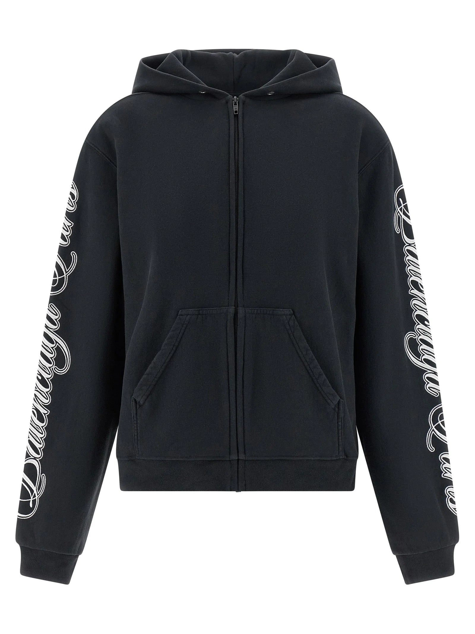 Balenciaga Black Cotton Sweatshirt
