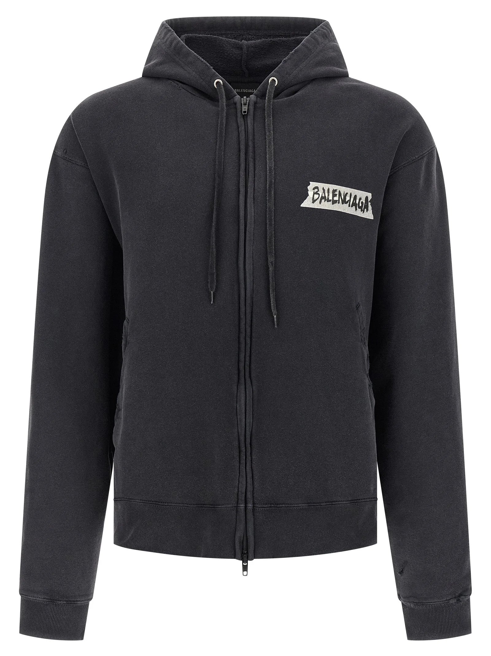 Balenciaga Black Cotton Sweatshirt