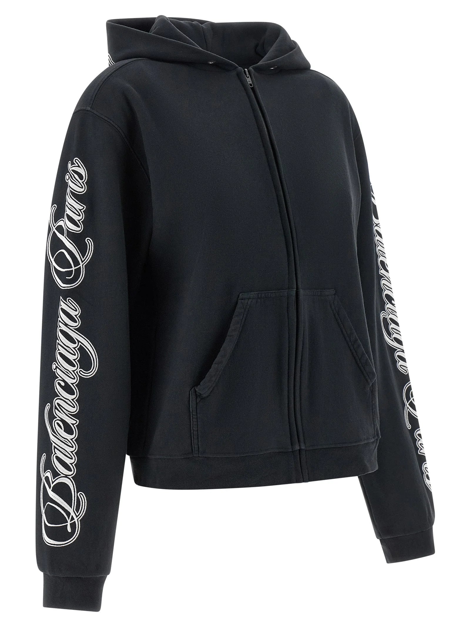 Balenciaga Black Cotton Sweatshirt