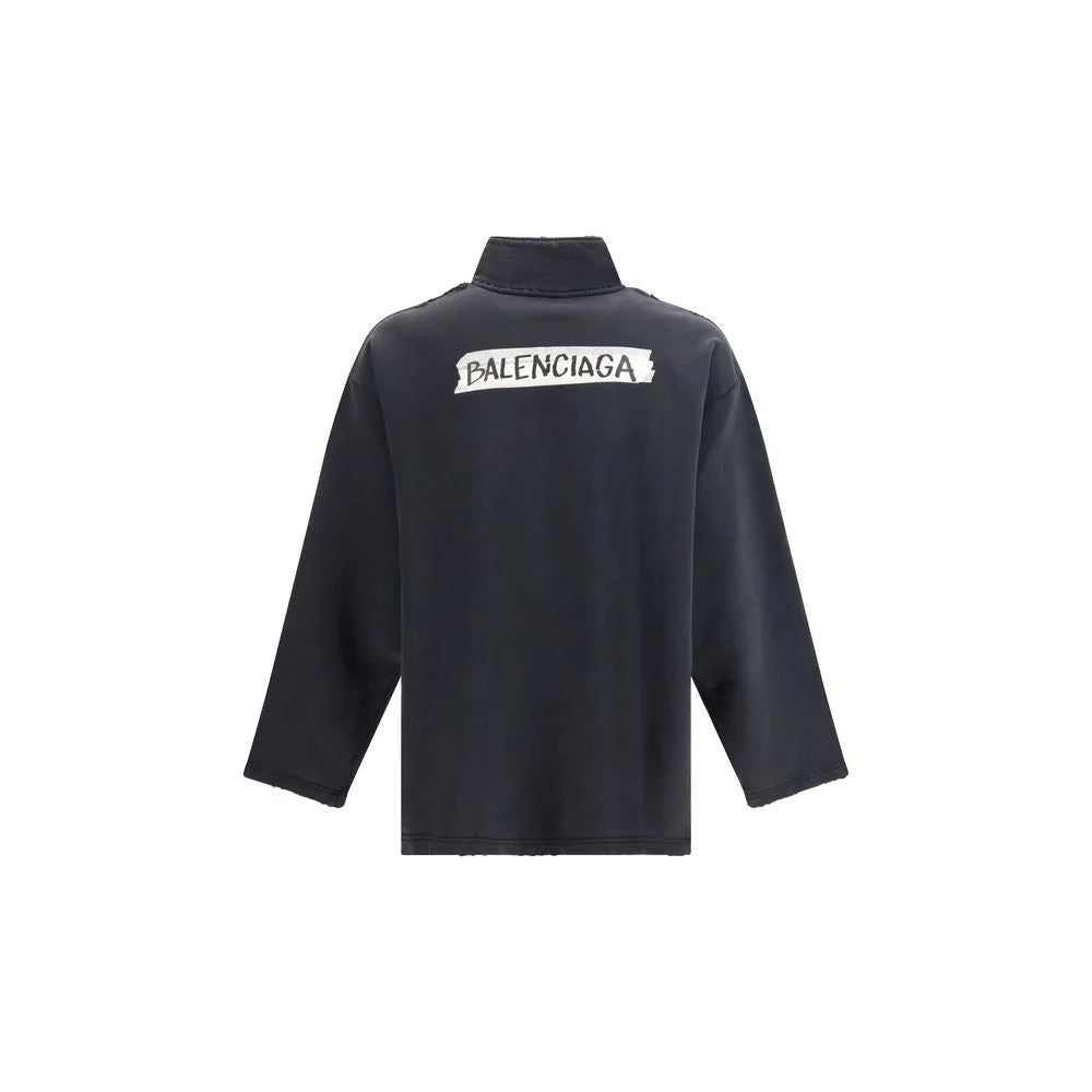 Balenciaga Black Cotton Sweatshirt - S