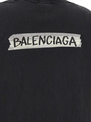Balenciaga Black Cotton T-Shirt