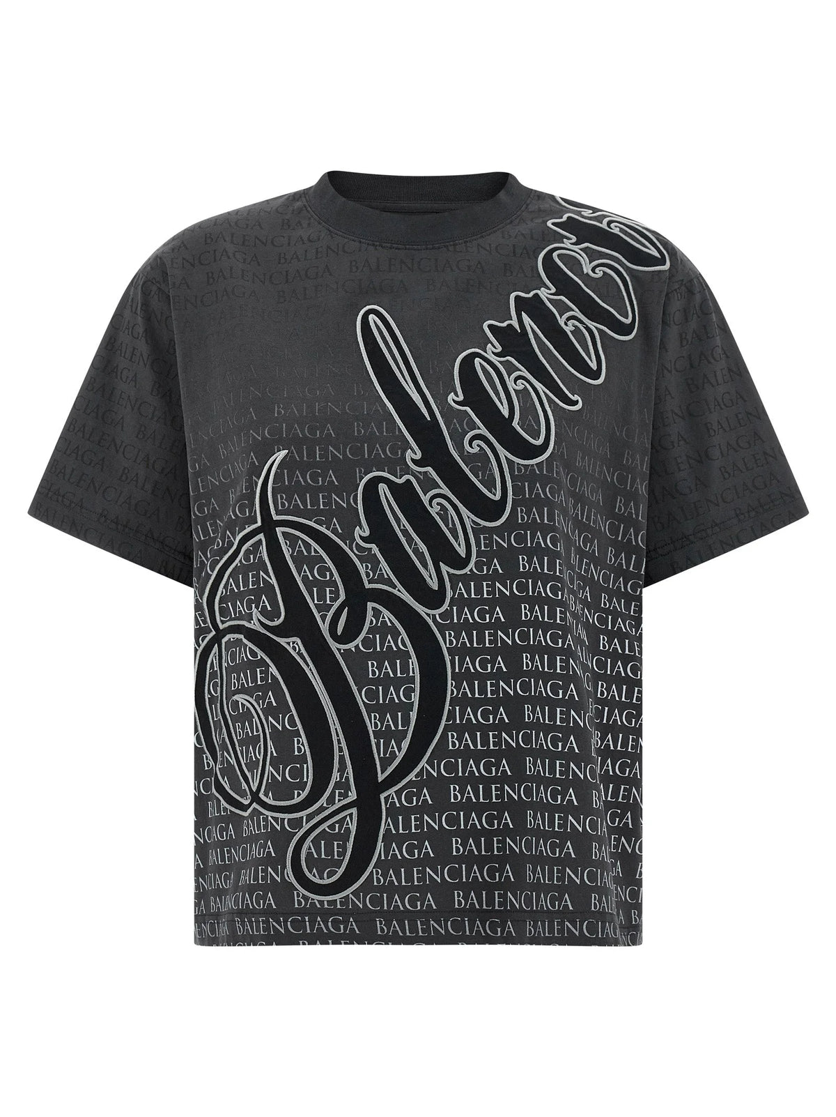 Balenciaga Black Cotton T-Shirt