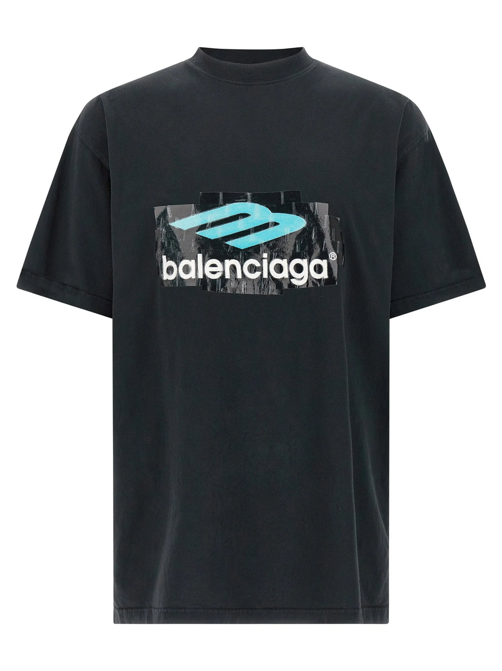 Balenciaga Black Cotton T-Shirt