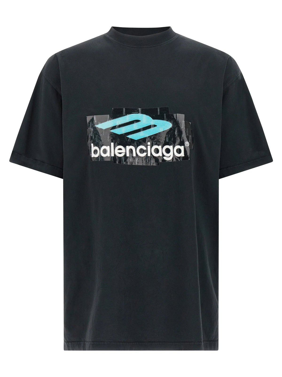 Balenciaga Black Cotton T-Shirt