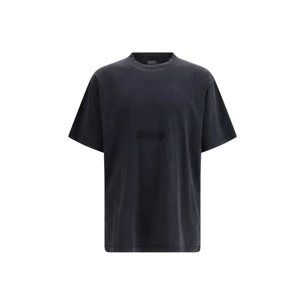 Balenciaga Black Cotton T-Shirt
