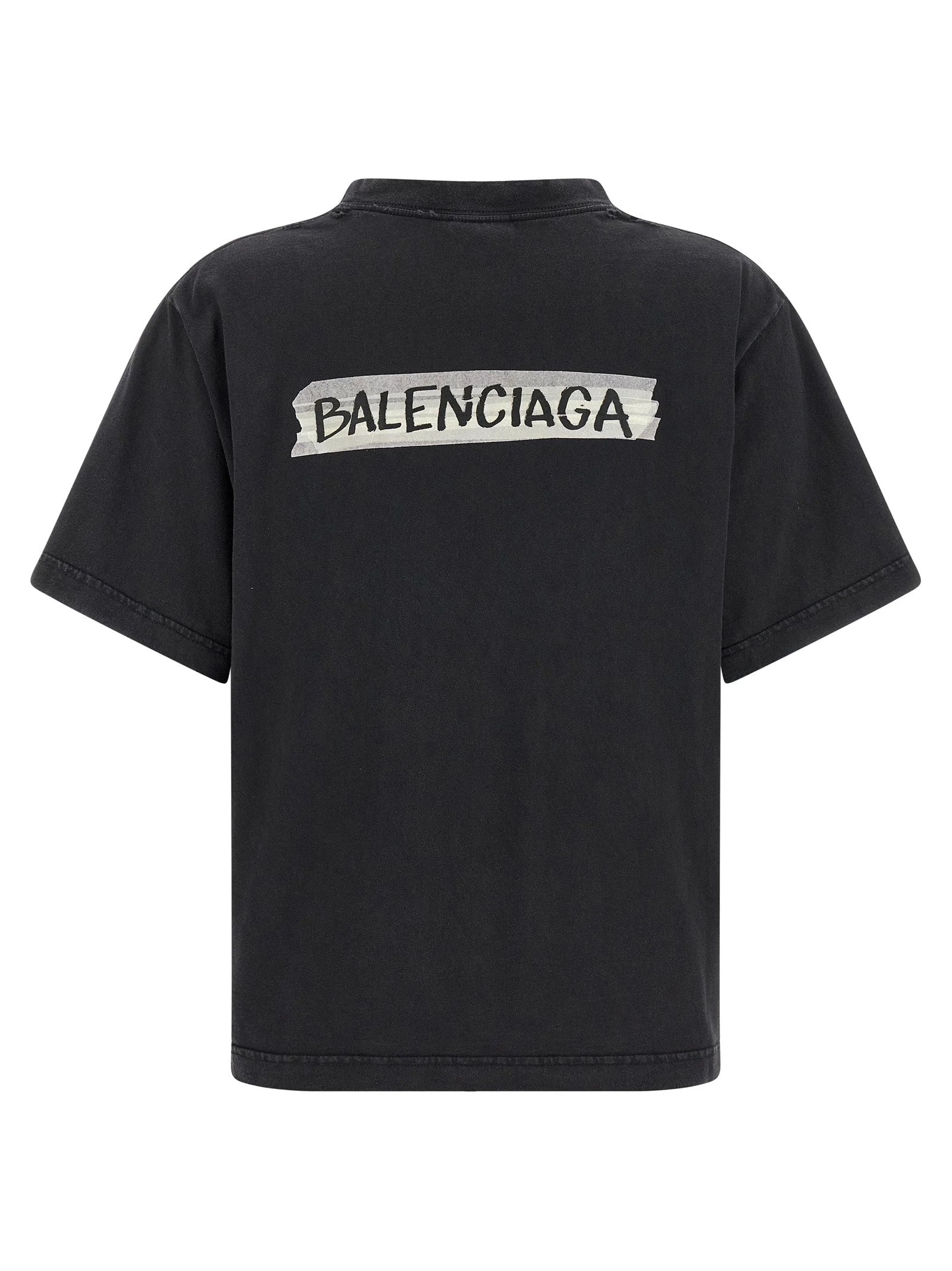 Balenciaga Black Cotton T-Shirt