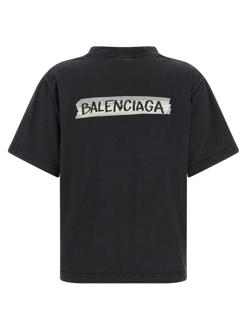 Balenciaga Black Cotton T-Shirt