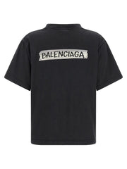 Balenciaga Black Cotton T-Shirt