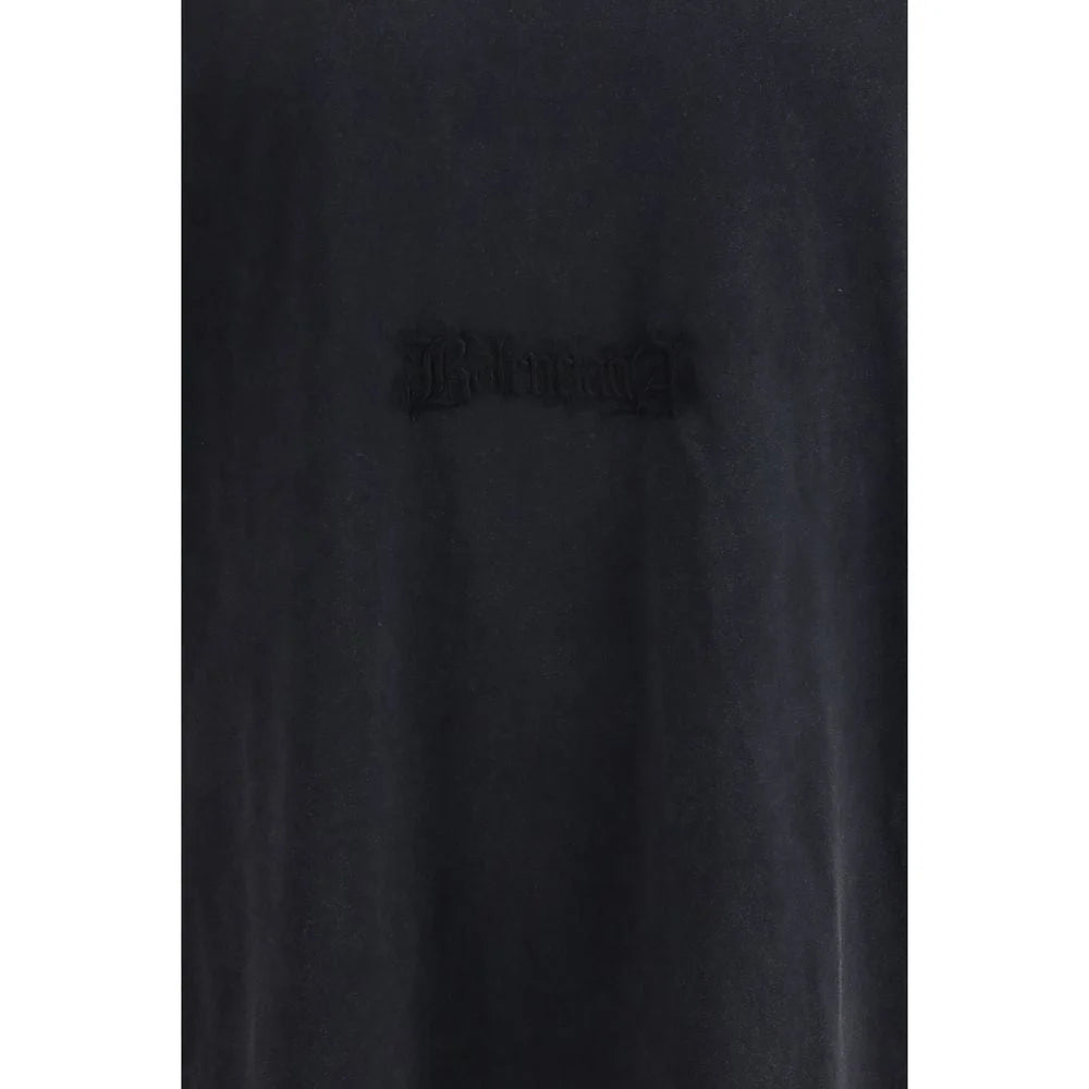 Balenciaga Black Cotton T-Shirt
