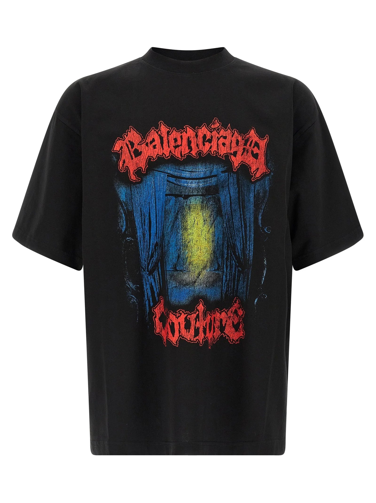 Balenciaga Black Cotton T-Shirt - S