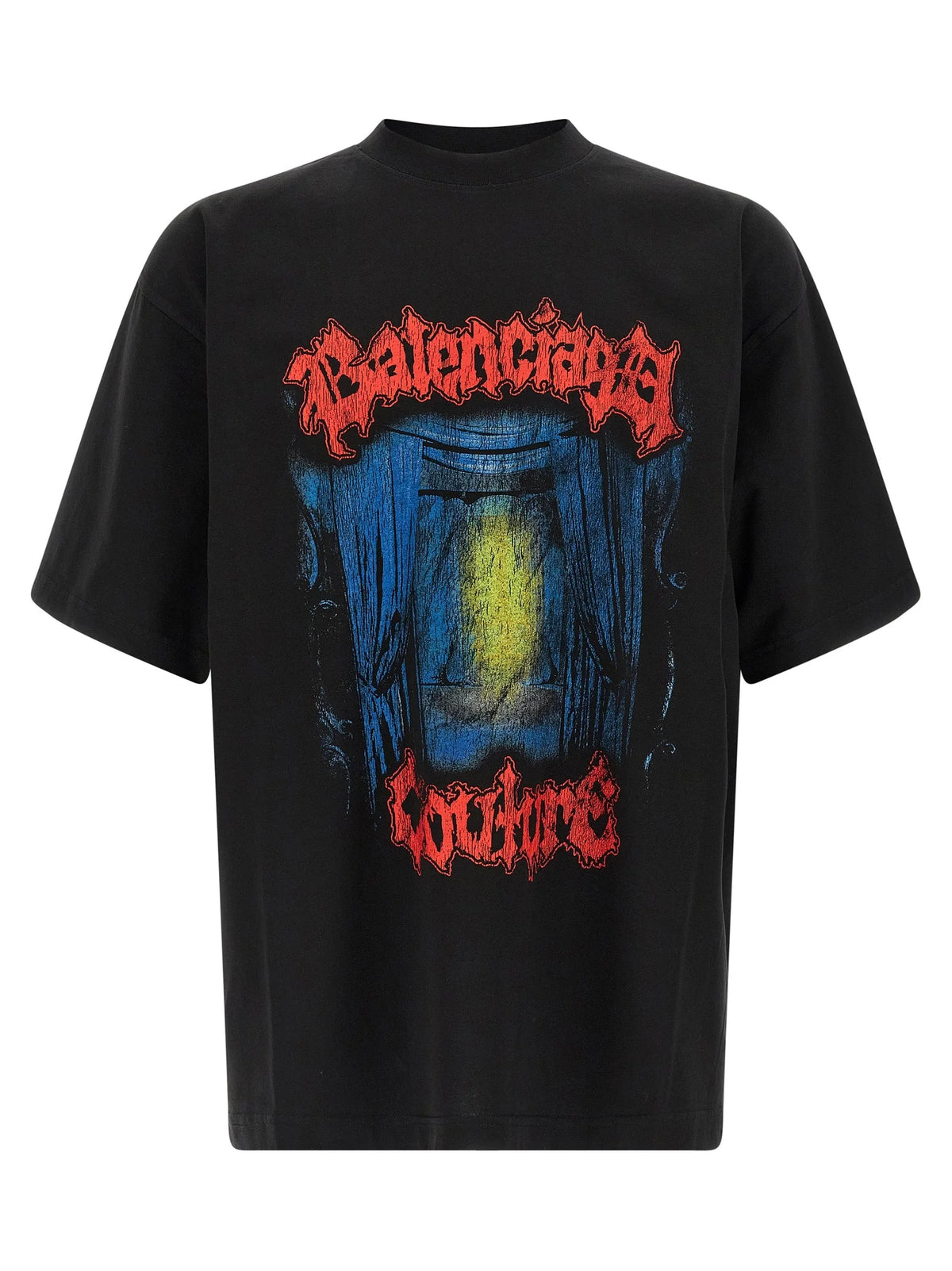 Balenciaga Black Cotton T-Shirt - S