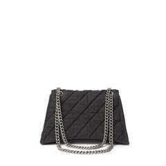 Balenciaga Black Fabric And Leather Shoulder Bag - Shoulder Bags