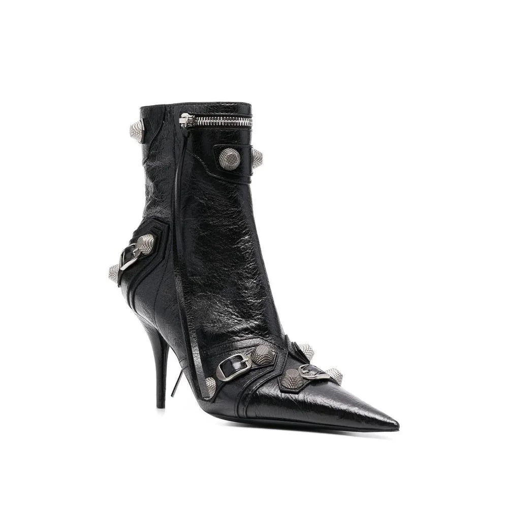 Balenciaga Black Lamb Leather Boots - EU36/US6