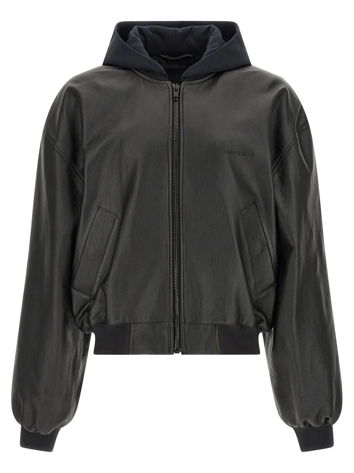Balenciaga Black Lamb Leather Leather Jacket