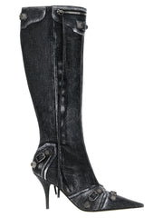 Balenciaga Black Lamb Leather Over The Knee