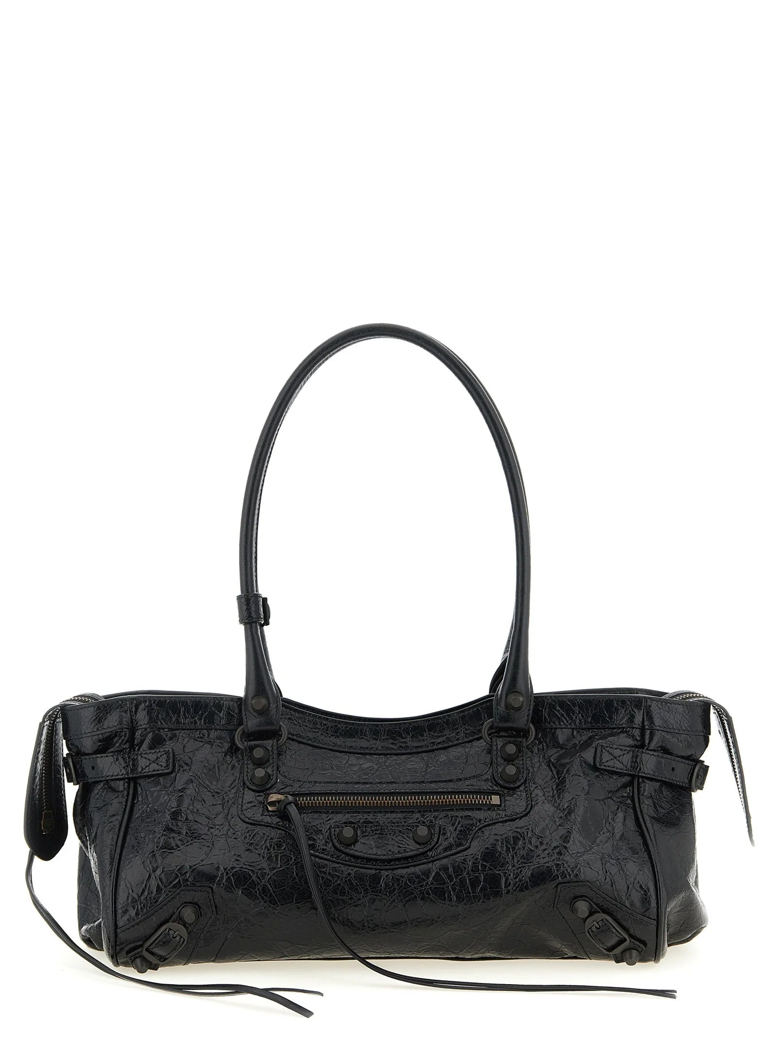 Balenciaga Black Lamb Leather Shoulder Bag
