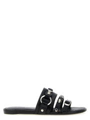 Balenciaga Black Lamb Leather Slides
