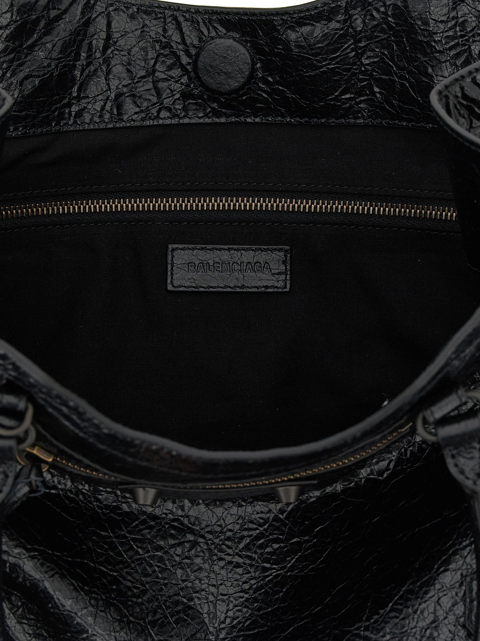 Balenciaga Black Lamb Leather Tote Bag