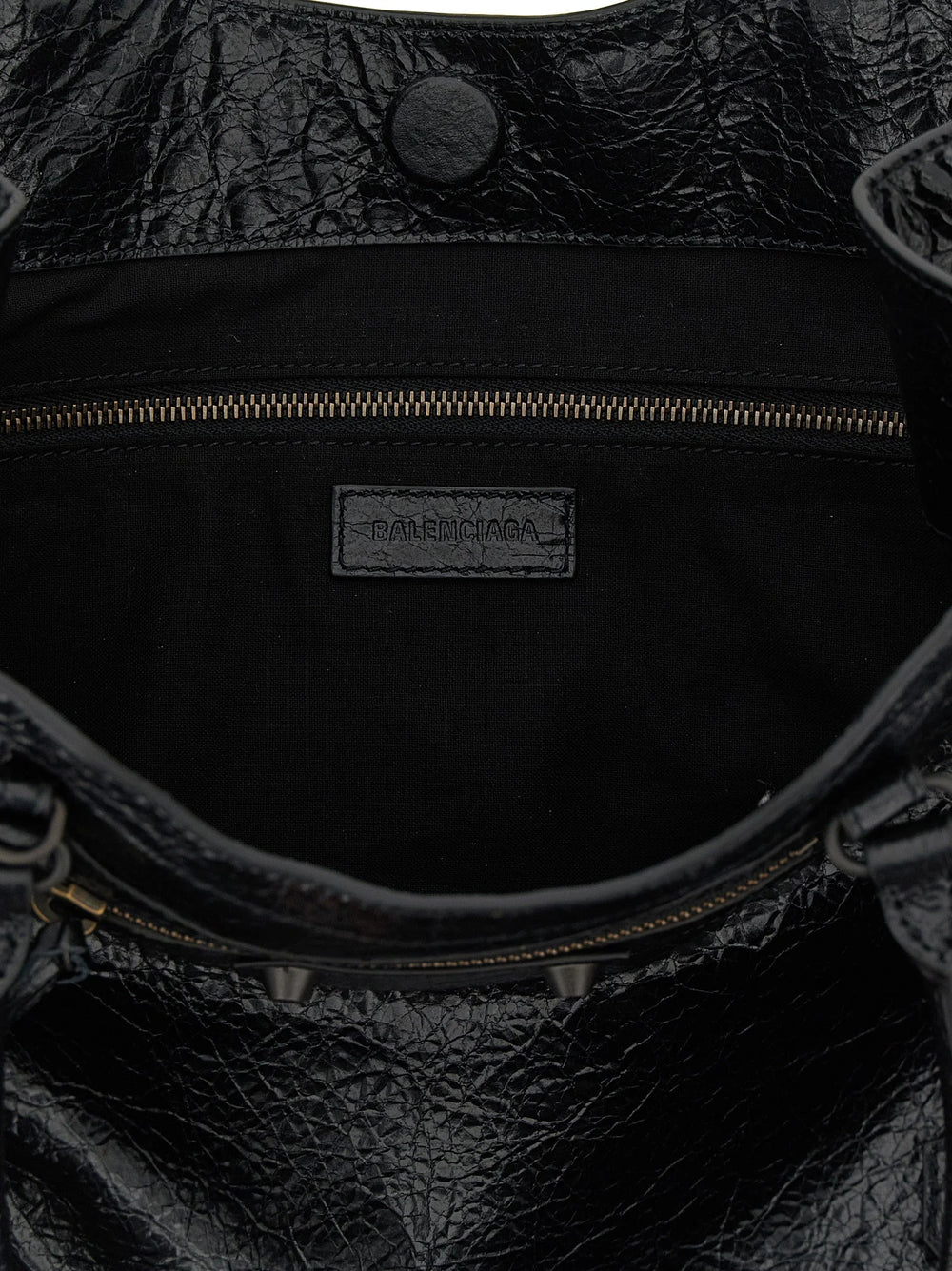 Balenciaga Black Lamb Leather Tote Bag