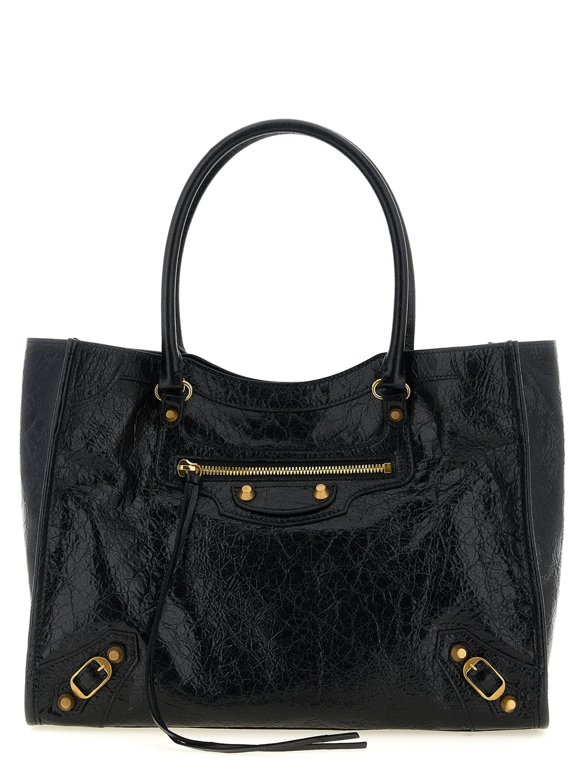 Balenciaga Black Lamb Leather Tote Bag