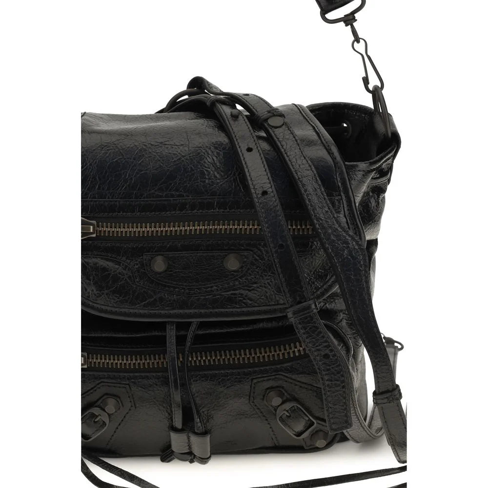 Balenciaga Black Lamb Ovis Aries Backpack