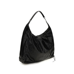 Balenciaga Black Lamb Ovis Aries Shoulder Bag