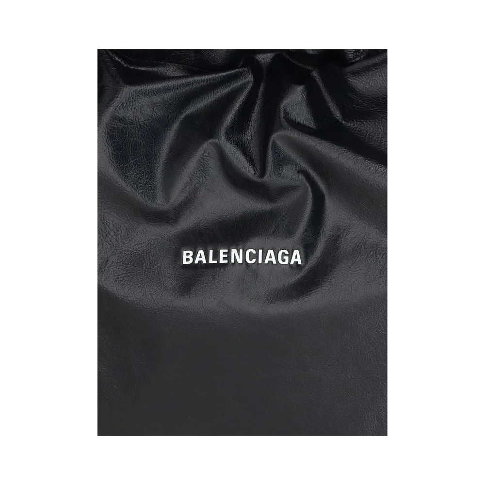 Balenciaga Black Lamb Ovis Aries Aries Shoulder Bag