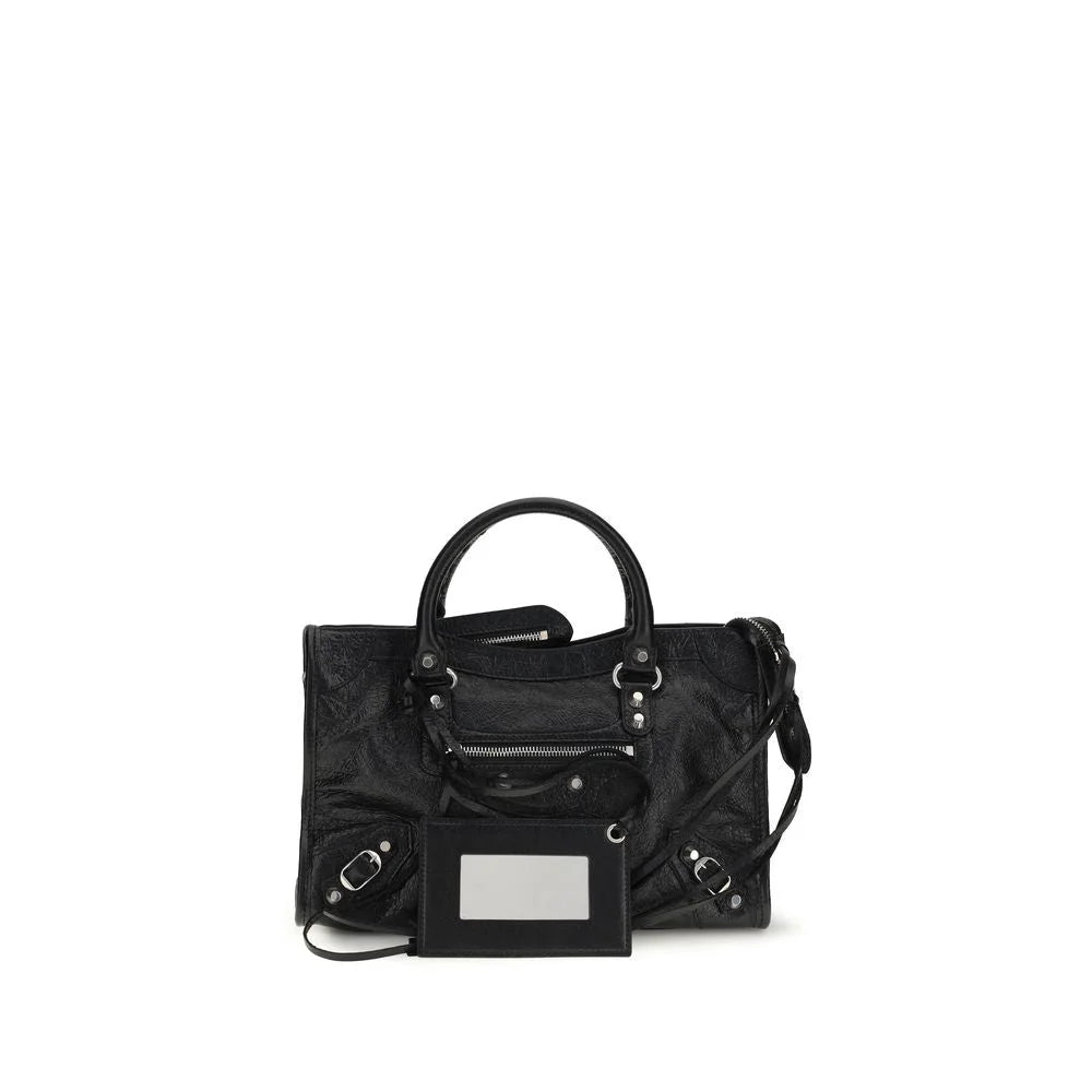 Balenciaga Black Lamb Ovis Aries Aries Shoulder Bag
