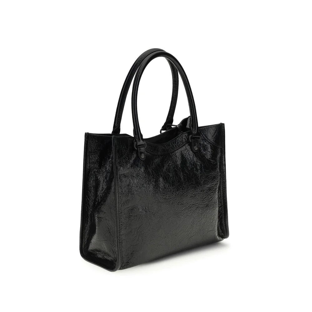 Balenciaga Black Lamb Ovis Aries Aries Shoulder Bag