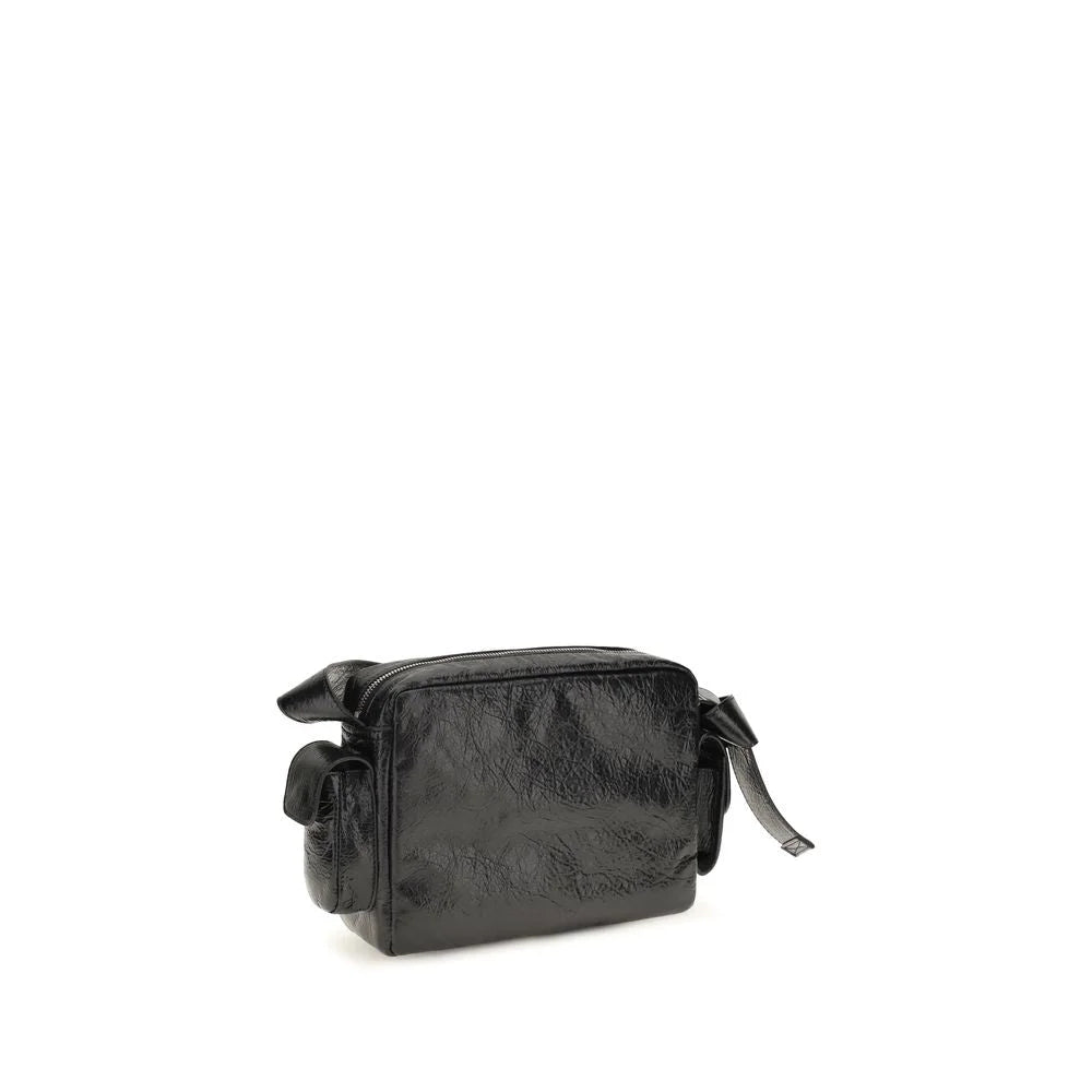 Balenciaga Black Lamb Ovis Aries Shoulder Bag