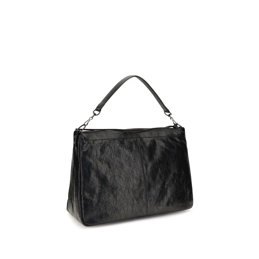 Balenciaga Black Lamb Ovis Aries Shoulder Bag