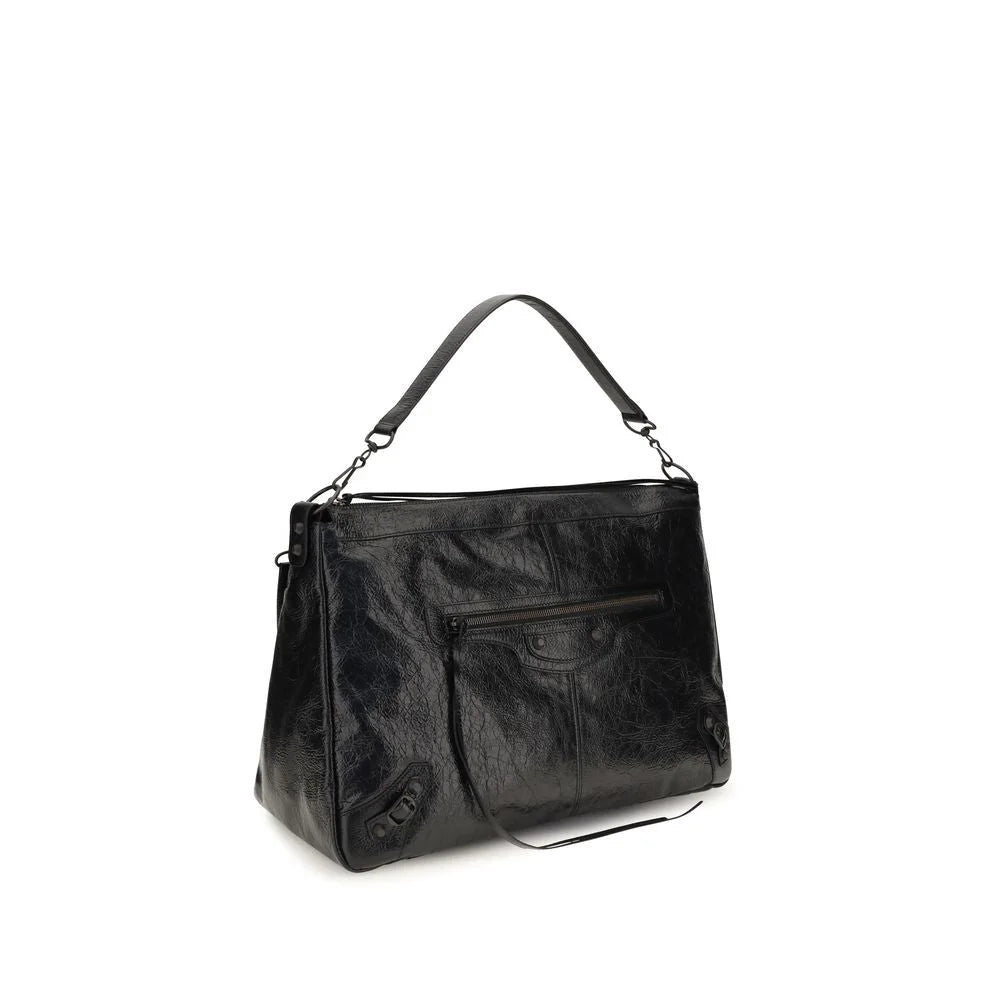 Balenciaga Black Lamb Ovis Aries Shoulder Bag