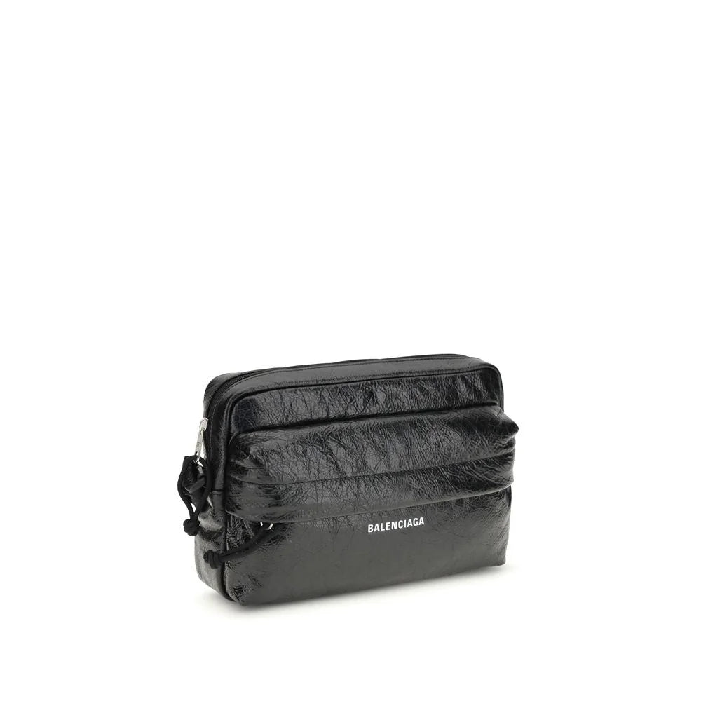 Balenciaga Black Lamb Ovis Aries Aries Shoulder Bag