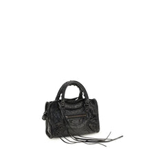Bolsa de Ombro Balenciaga Preta Lamb Ovis Aries