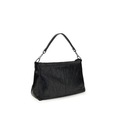 Bolsa de Ombro Aries de Lã Preta Balenciaga