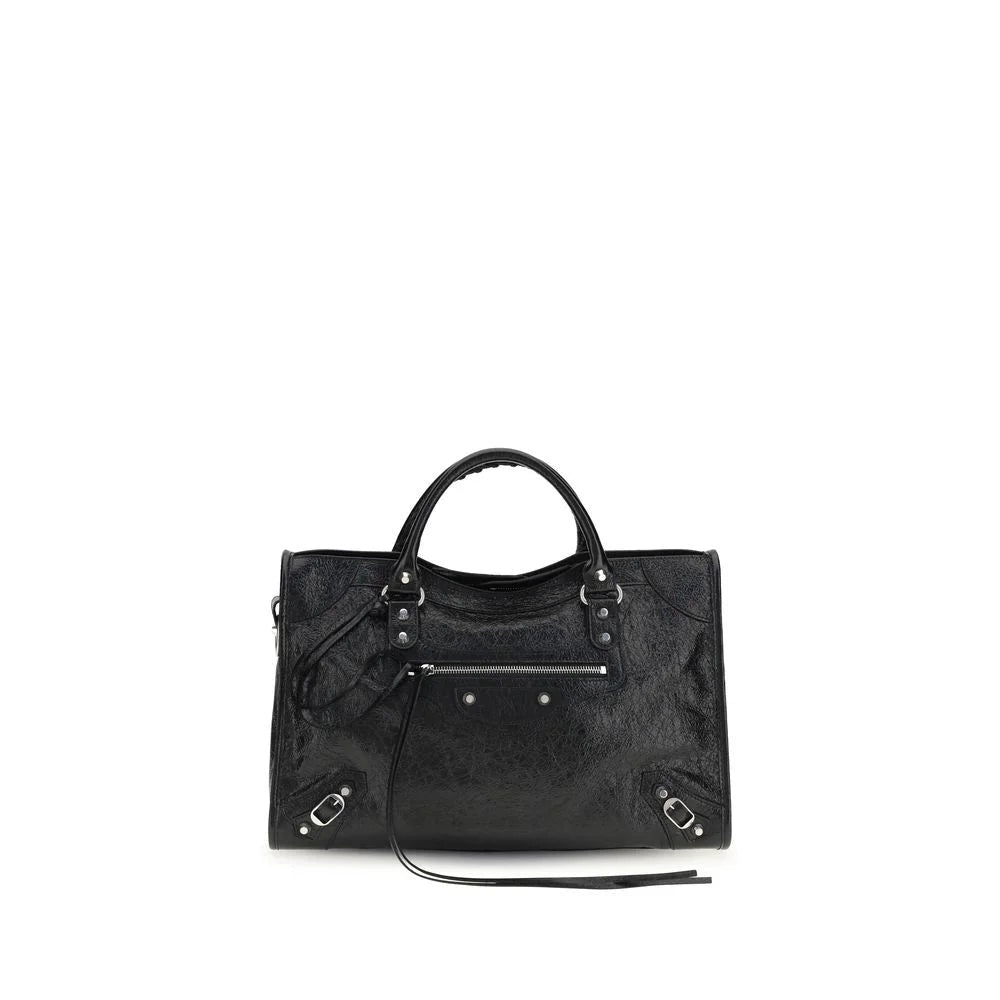 Balenciaga Black Lamb Ovis Aries Aries Shoulder Bag