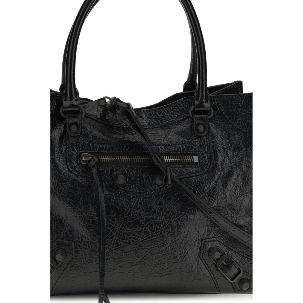Balenciaga Black Lamb Ovis Aries Aries Shoulder Bag