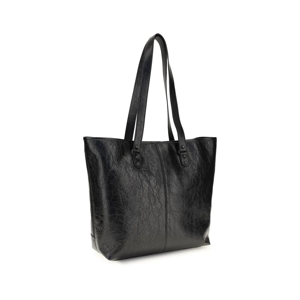 Balenciaga Black Lamb Ovis Aries Aries Shoulder Bag