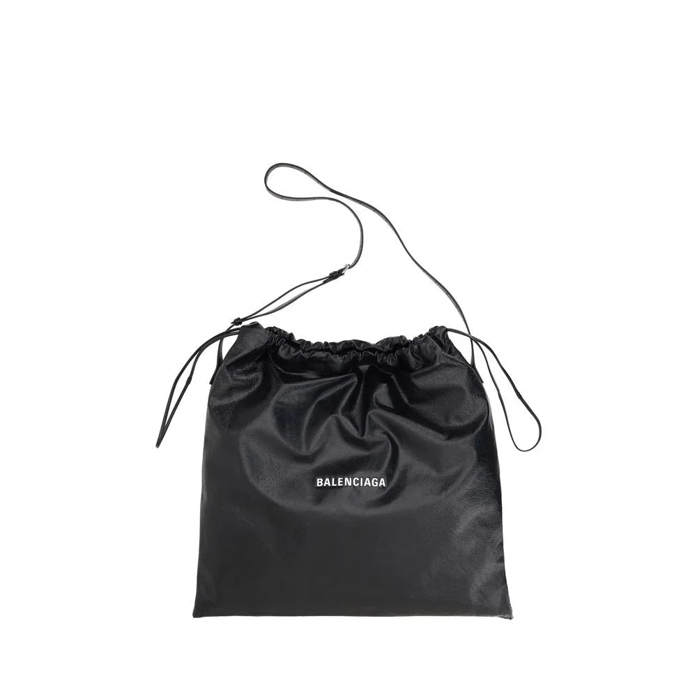 Balenciaga Black Lamb Ovis Aries Aries Shoulder Bag
