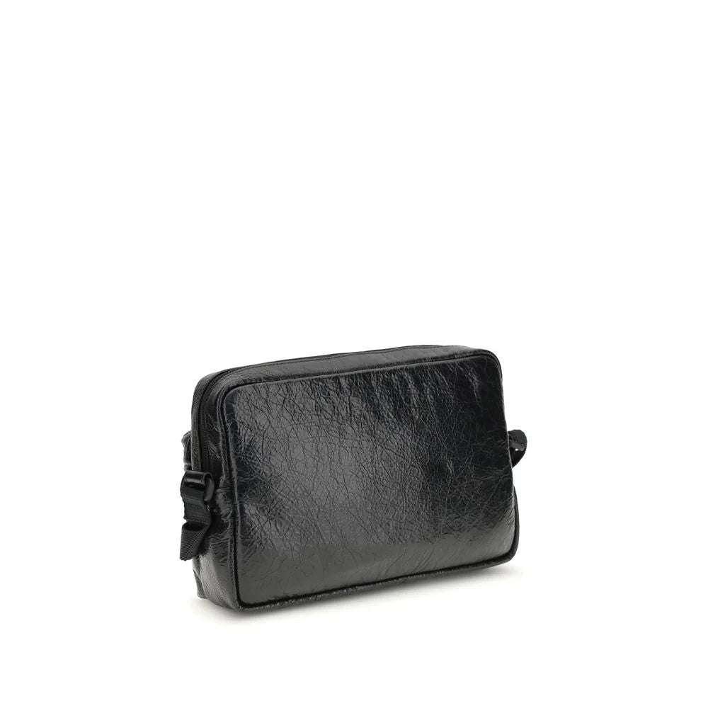 Balenciaga Black Lamb Ovis Aries Aries Shoulder Bag