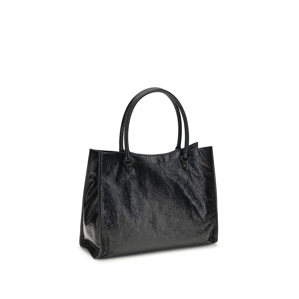 Balenciaga Black Lamb Ovis Aries Aries Shoulder Bag