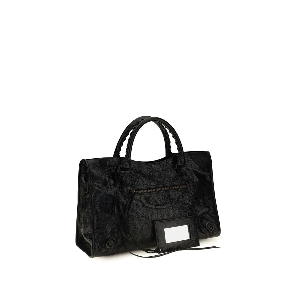 Balenciaga Musta lampaanvillan Ovis Aries Aries -olkalaukku