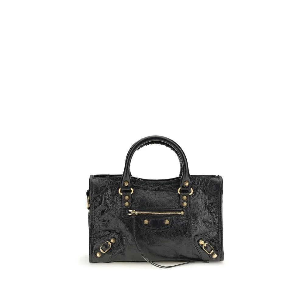 Balenciaga Black Lamb Ovis Aries Aries Shoulder Bag
