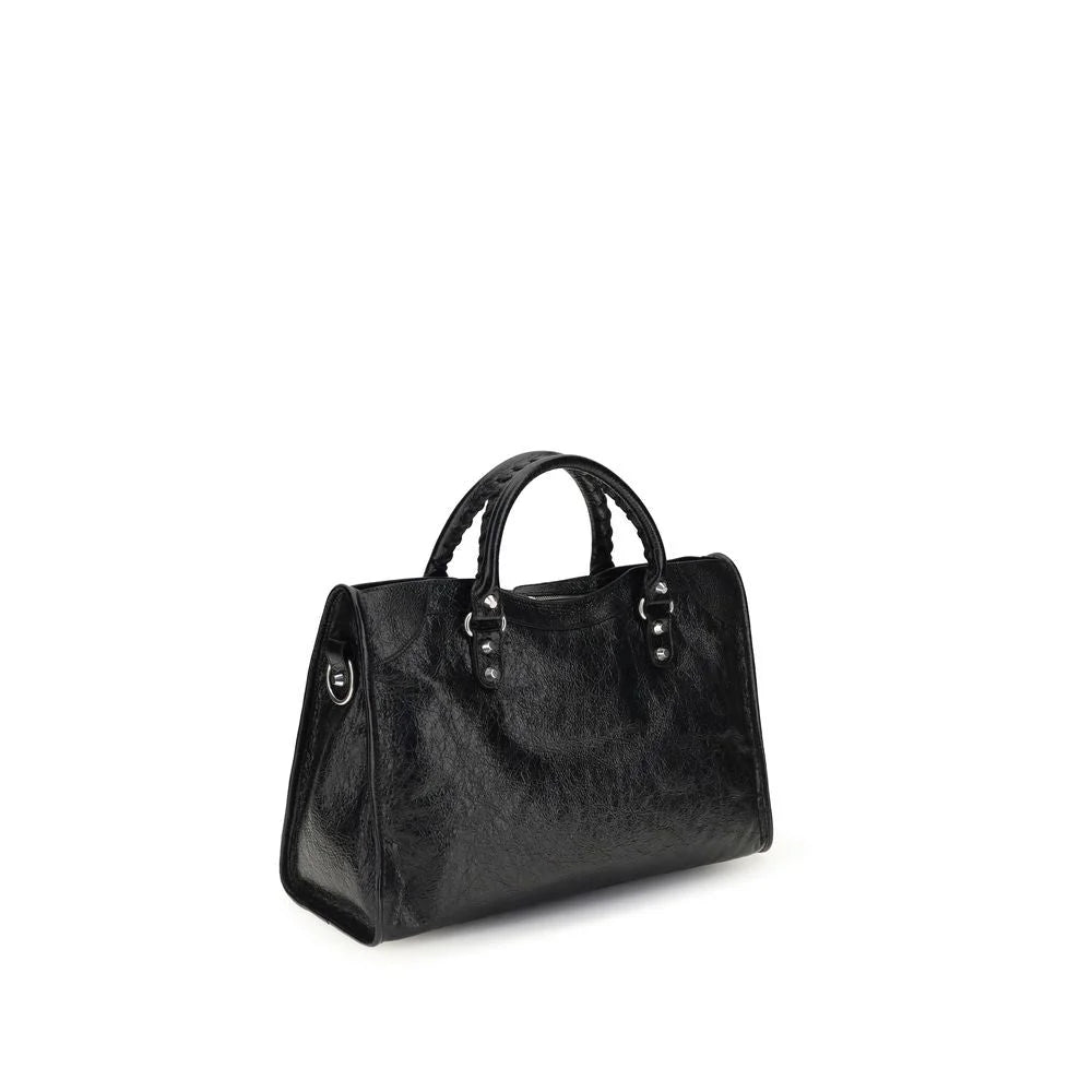 Balenciaga Black Lamb Ovis Aries Aries Shoulder Bag