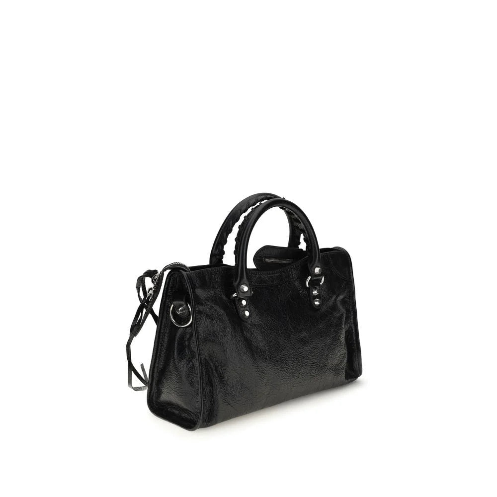 Balenciaga Black Lamb Ovis Aries Aries Shoulder Bag