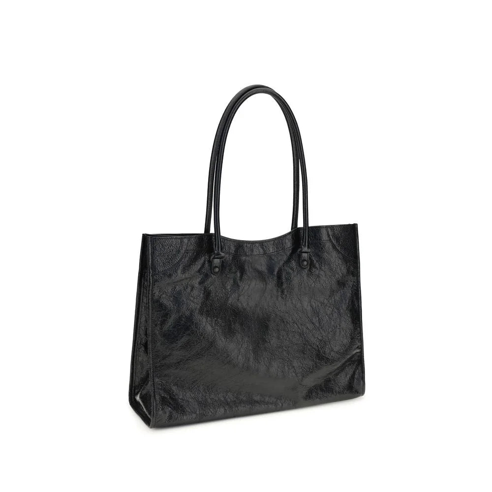 Balenciaga Black Lamb Ovis Aries Aries Shoulder Bag