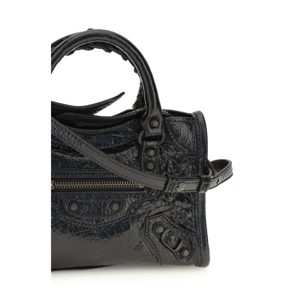 Bolsa de Ombro Balenciaga Preta Lamb Ovis Aries
