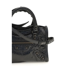 Bolsa de Ombro Balenciaga Preta Lamb Ovis Aries